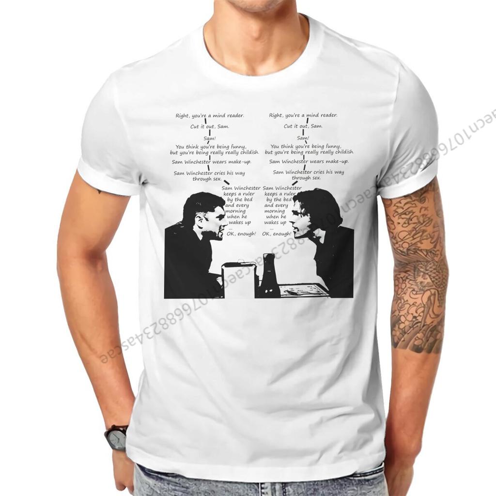 Supernatural Keeps A Ruler Tshirt Graphic Unisex Tops Vintage Summer Cotton Short Sleeve T Shirt