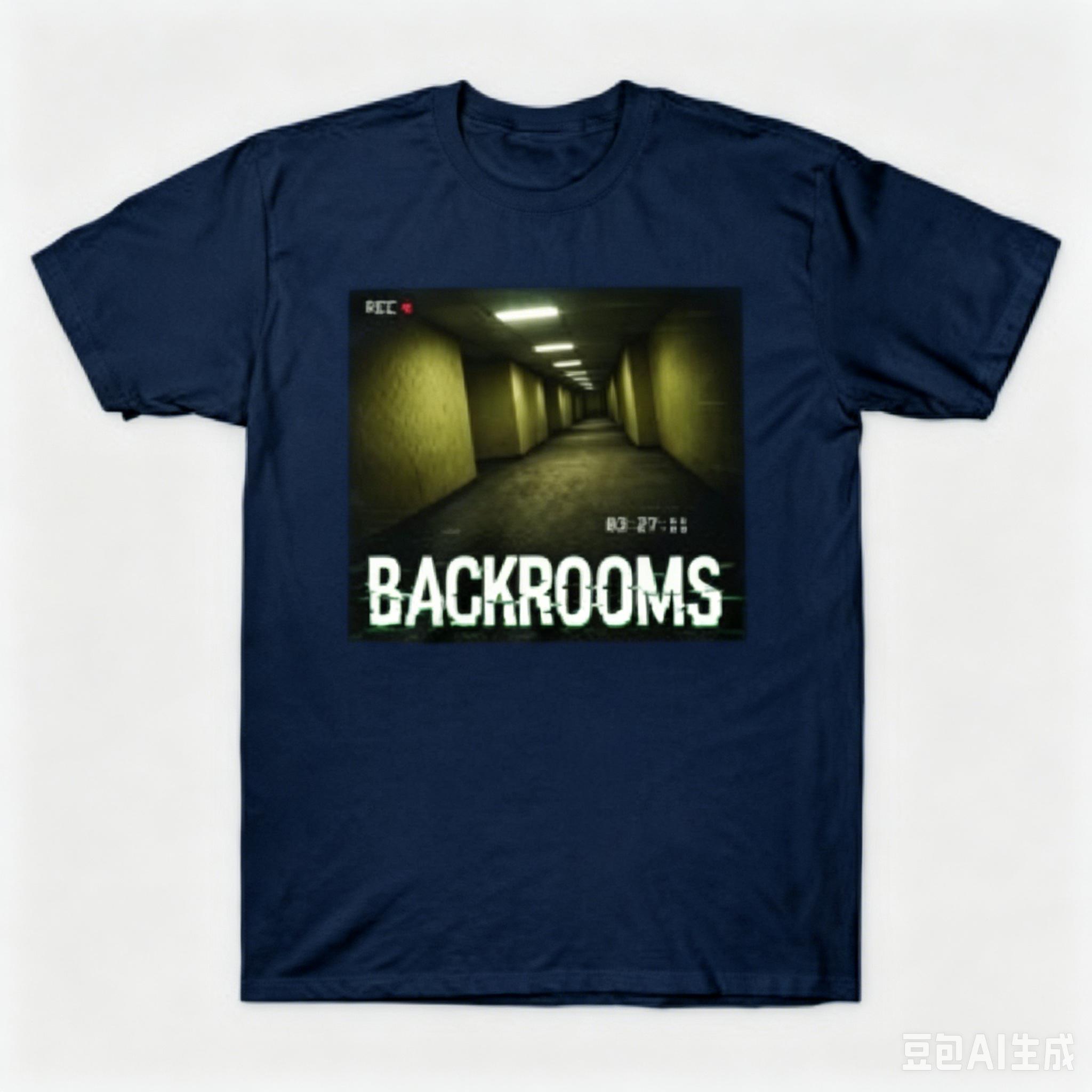 Scary Movie 6 Backrooms Parody Poster What Happens In The Backroom Stays In The Backroom TShirt Blaxteeco L