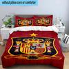 3PCS Spain Football Crest 3pcs Bedding,Including 3PCS Duvet Cover And 2pcs Pillowcases Perfect for Christmas,Ideal for Bedroom, Dormitory
