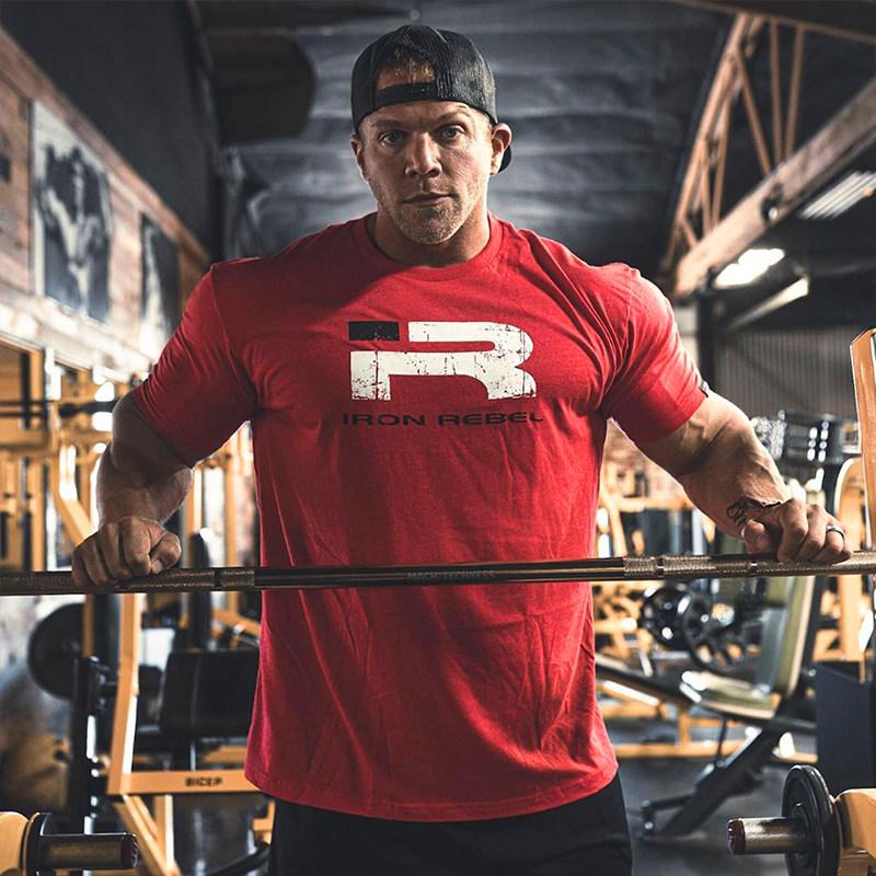 IR Lift Iron Loose Fitness Training Gym Leisure TShirt Mens and Womens Luxury Brand Top 2026 New