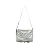 Matin Kim Front Shirring Ribbon Mini Bag Silver