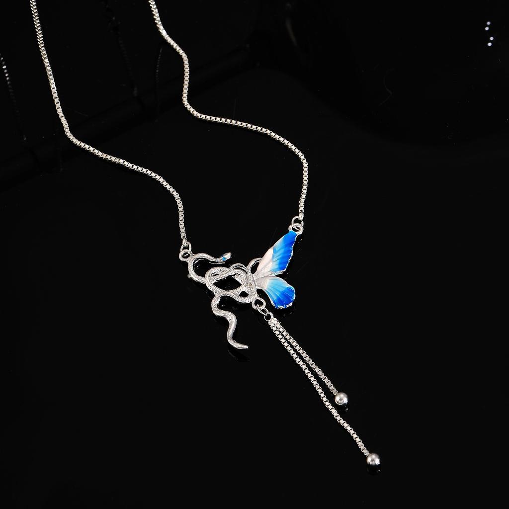 European and American Snake-shaped Design Open Neck Chain Women's Snake Shape Personalized Trend Wind Necklace