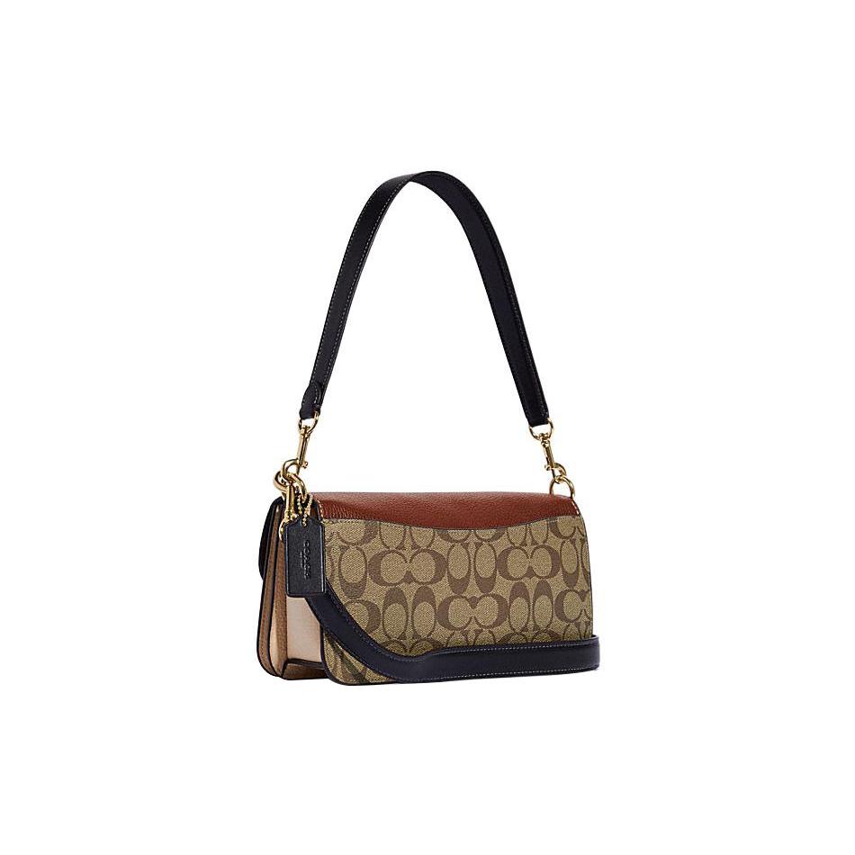 Coach Bolso bandolera portátil de piel de vaca, bolso de hombro grande para mujer, color caqui marrón (Unisexo) Bolsos de Hombro CE560 IME7V