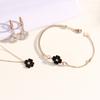 Four-leaf Clover Necklace Women's Niche Exquisite Fashion Light Luxury High-end Feeling Full of Diamonds Four-leaf Clover Pendant Necklace