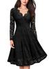Lace V-Neck Swing Dress - European & American Style Women's Fashion
