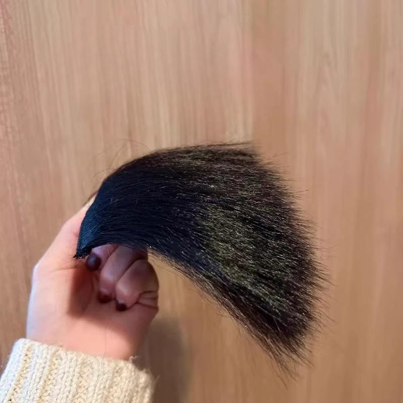 

Подушечки для волос из кукурузного шелка Аксессуары для волосБесшовная и невидимая подушечка для придания объема волосам для поднятия макушки Natural black