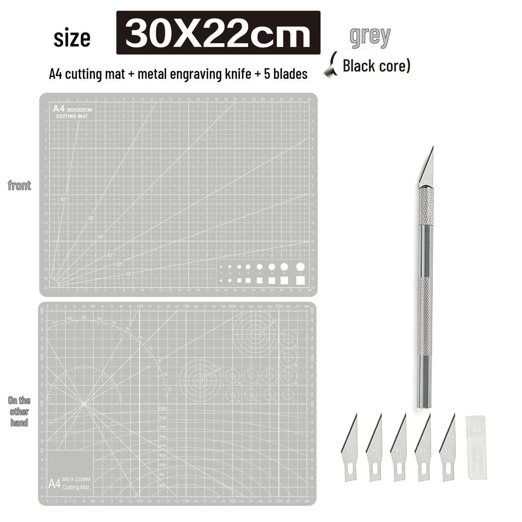 A4 3mm Thick Cutting Mat - Durable Handmade Desktop Pad for Paper Cutting & Writing