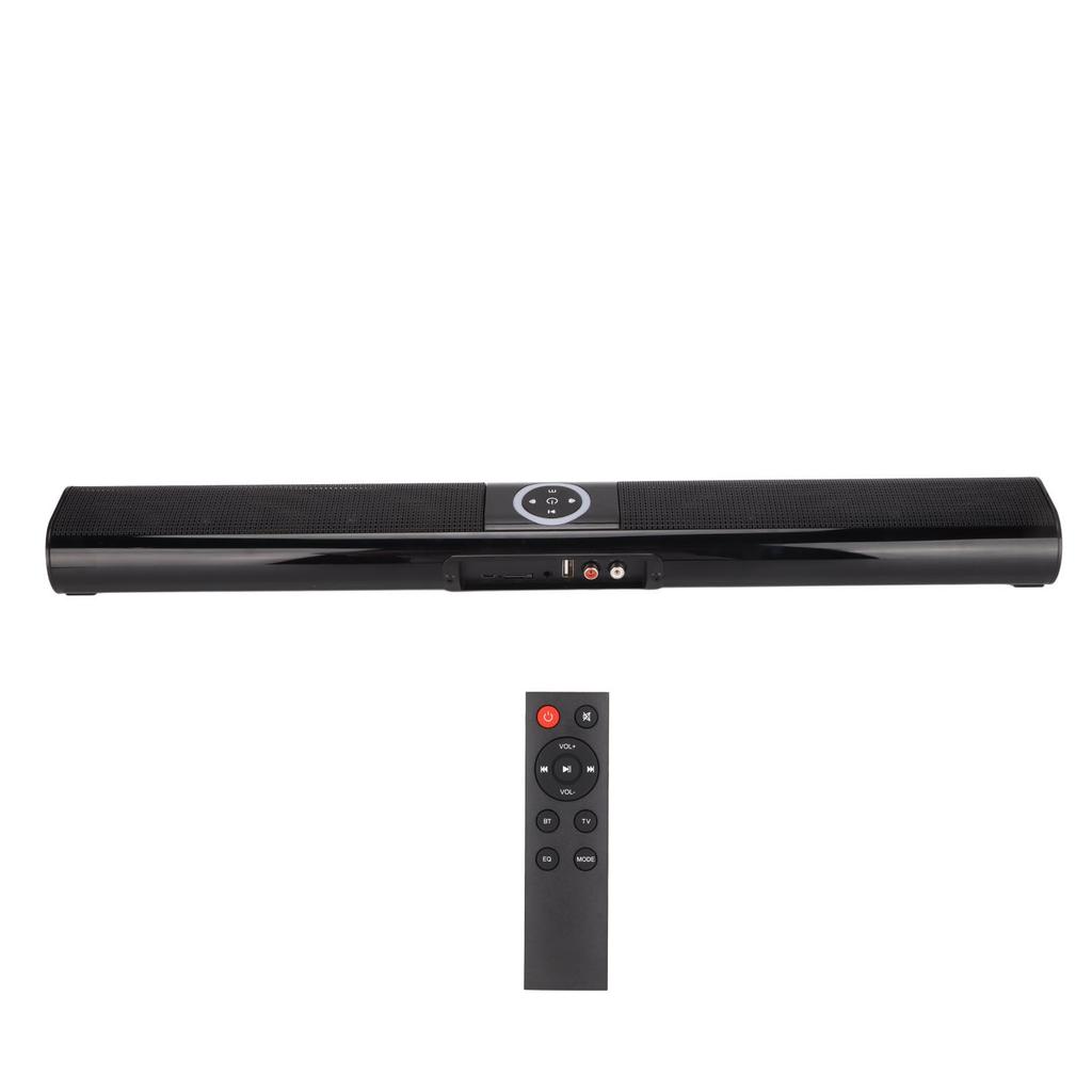 TV Bluetooth Speaker Stereo RGB Colorful Light Wireless Long Speaker with Remote Control for PC Cellphone Game Consoles