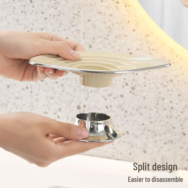 Household Soap Dish Holder & Storage Rack for Bathroom Sink