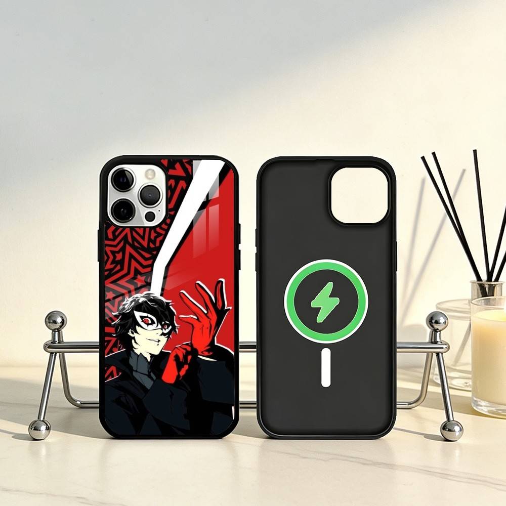 Game P-Persona 5 Phone Case For iPhone17,16,15,14,13,12,11 Plus,Pro Max Magnetic For Magsafe Wireless Charging