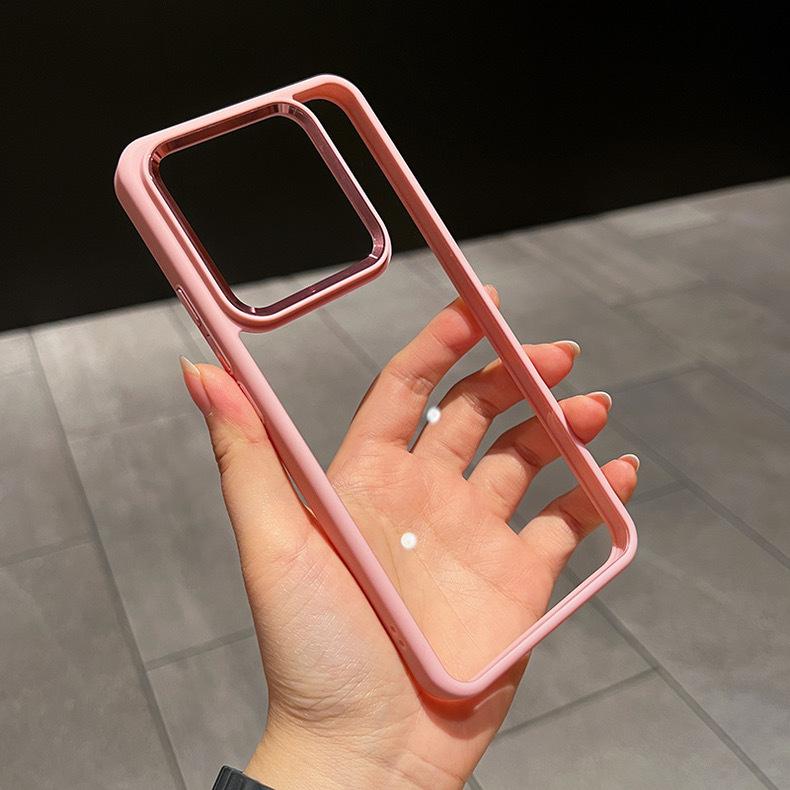 

Подходит для Xiaomi 15pro Акрил Xiaomi 14pro Металлическая рамка Полный пакет Прозрачный 14 Ощущение высокого класса 15 Защитная крышка Xiaomi 14 Ultra