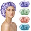 Reusable Waterproof Shower Caps Double Drying Hair Cap  for Bathroom Supplies Accessories