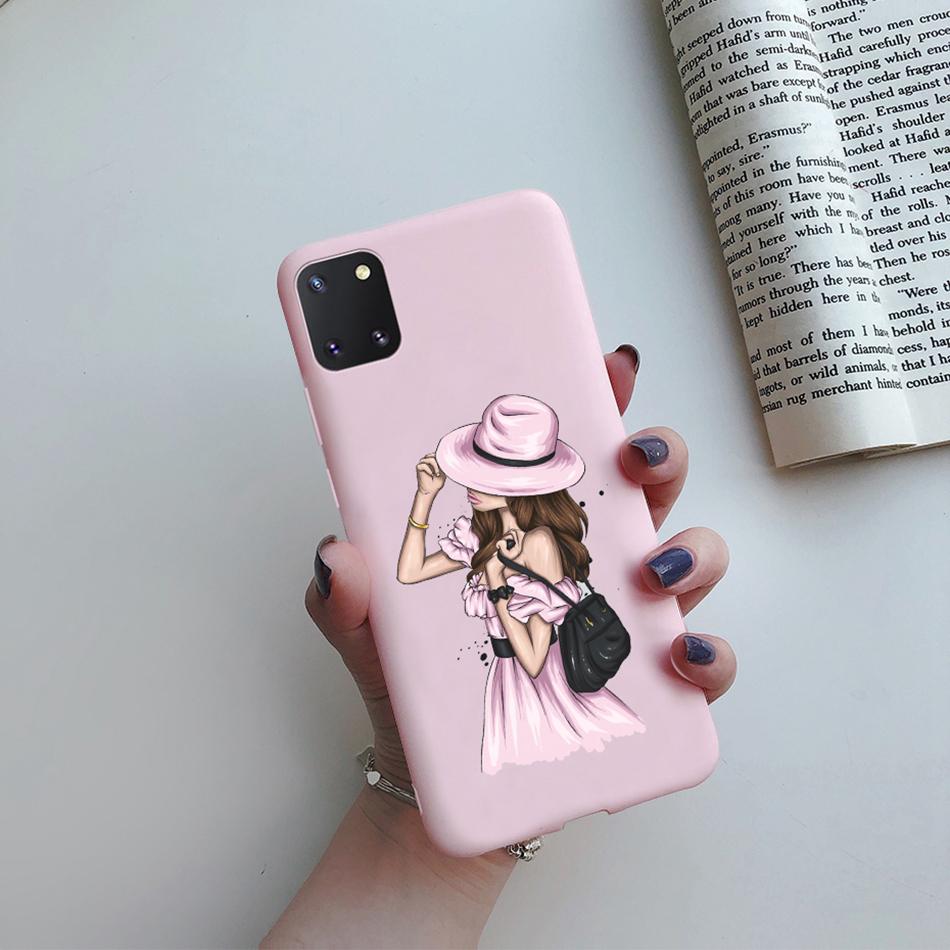 For Samsung Galaxy Note 10 Lite Phone Cover Cute Sweet Girls Patterned Silicone Soft Case For Samsung Note10 Lite S10 Lite Case