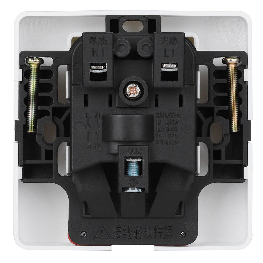 Protector de scurgere electrică 40A Comutator priză de perete pentru aparat de aer condiționat, încălzitor electric de apă