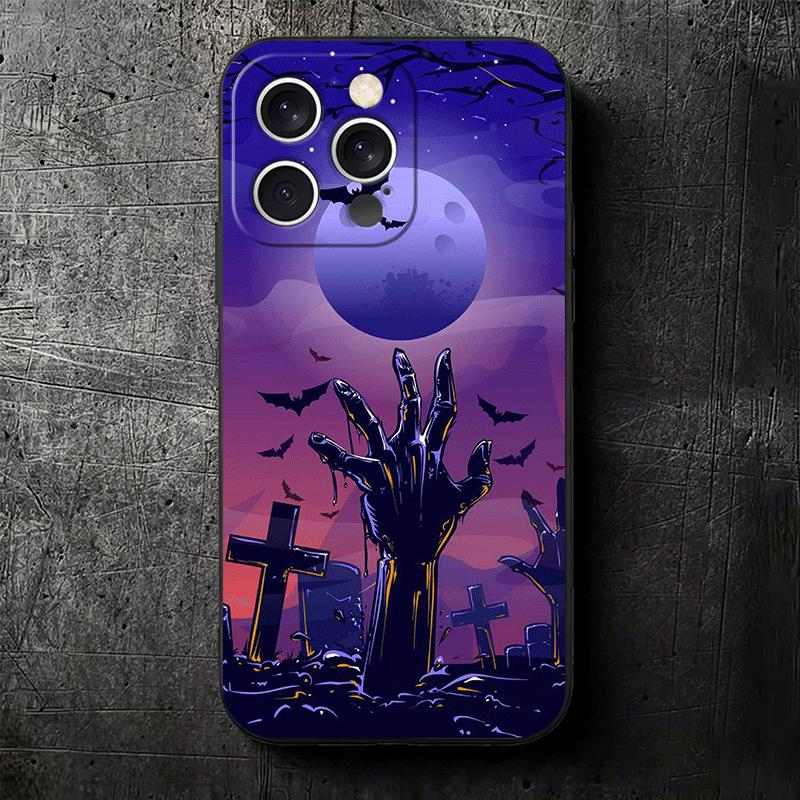 Gothic Vampire Scarlet Art Soft Phone Case for iPhone 16 16E 17 Air 15 Pro Max 14 Plus 13 Mini 11 12 7 Black Cover Back Shell