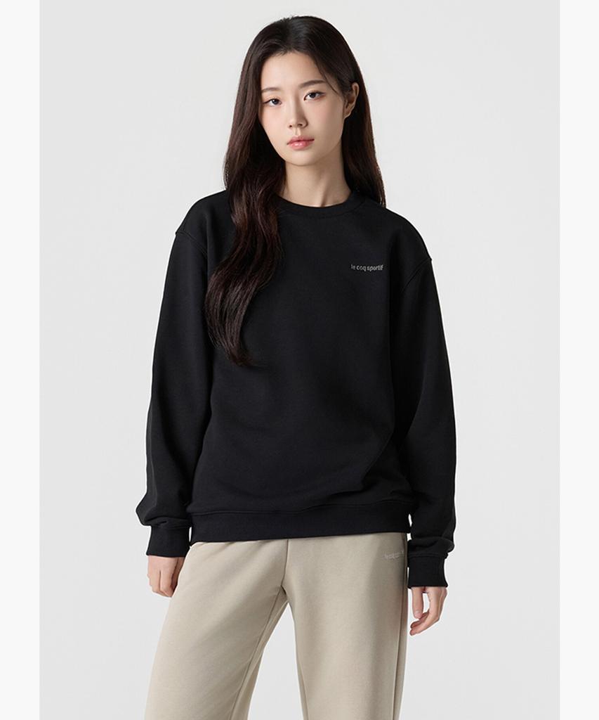 LECOQ Unisex Essential Regular Fit Sweatshirt - Black Qr123Lfs11 (Type A)
