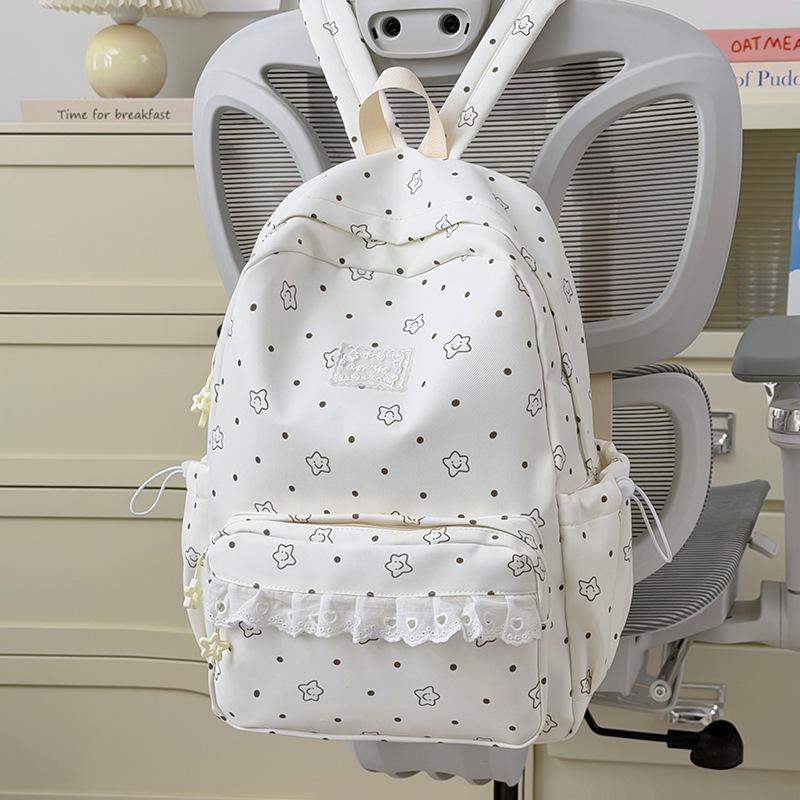 Schoolbag College Style Fresh School Bag Girls Travel Korean Backpack Ins Niche High Value Junior High School Backpack