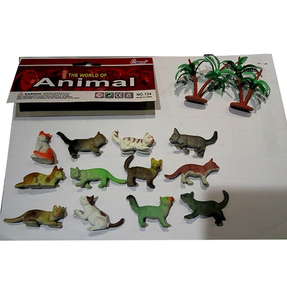 12PCS Multicolor Mini Dinosaur Action Figure Mini Realistic Model Safari Animal Toys  Early Learning