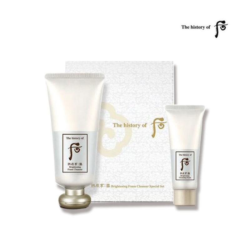 THE HISTORY OF WHOO Gongjinhyang Seol Brightening Foam Cleanser Set 180ml+40ml / Moisturizing, Korean Cosmetics, Kbeauty