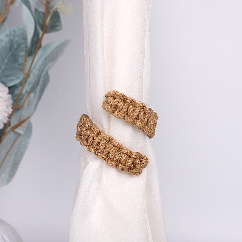 

2pcs Handcrafted Knitted Curtain Tiebacks | Classic Design, Dual-Purpose as Decorative and Storage Accessory,with Multiple Hooks