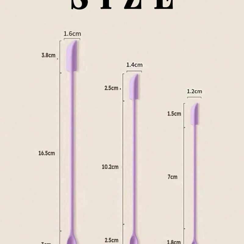 

3 шт. Силиконовый скребок для пустых бутылок, шпатель для тонального крема, скребок для геля для душа фиолетовый