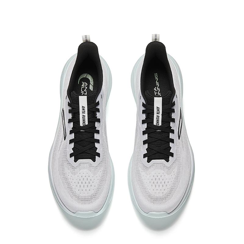 Anta Hydrogen Run Lite Comfortable Versatile Durable Non-Slip Low-Top Casual Running Shoes Men Sneaker Gray Black 112525540-4