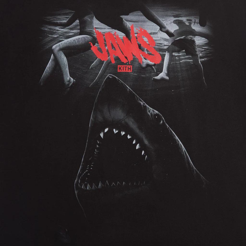 Kith For Jaws Underwater Vintage Tee Black Men Tops KHM034209-001