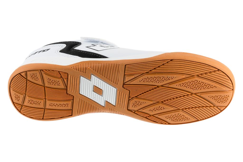 Lotto Dasher T, for Boy White Indoor Football Trainers
