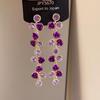 Silver Needle Diamond Tassel Drop Earrings: Elegant, Fashionable, Statement Design