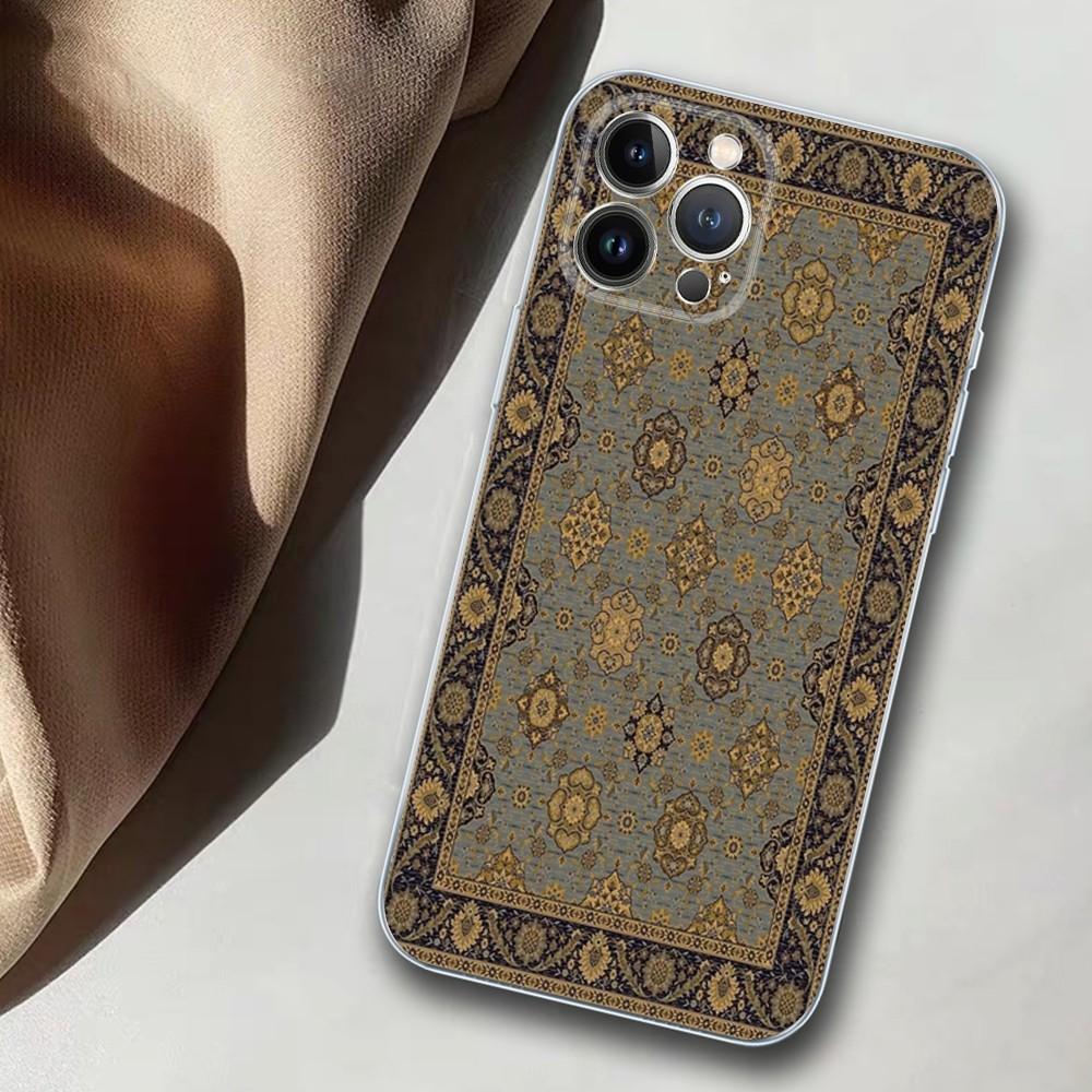 Persian Carpet Phone Case For iPhone 14 11 12 13 Mini Pro XS Max Cover 6 7 8 Plus X XR SE 2020 Funda Shell