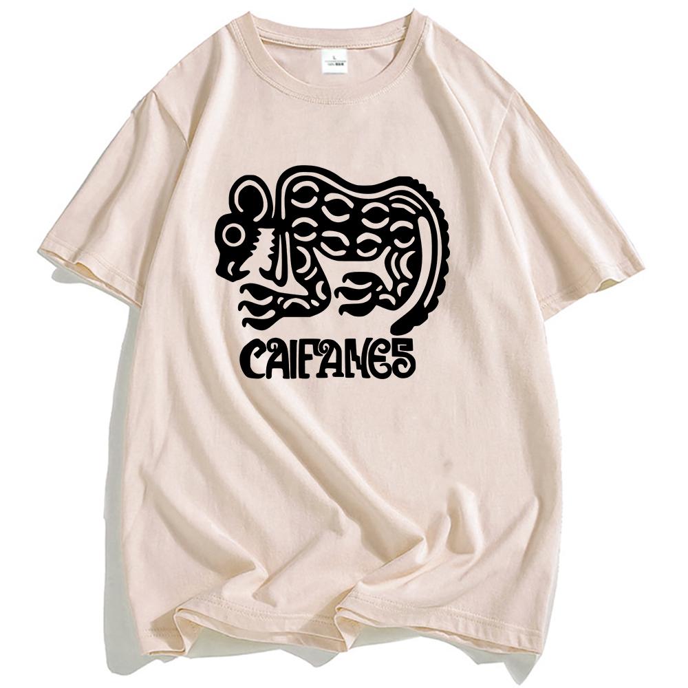 Rock Band CAIFANES T-shirt Cotton Short Sleeve Casual Tshirts Grunge Unisex Streetwear Hip Hop Fashion Men Women T Shirt Print