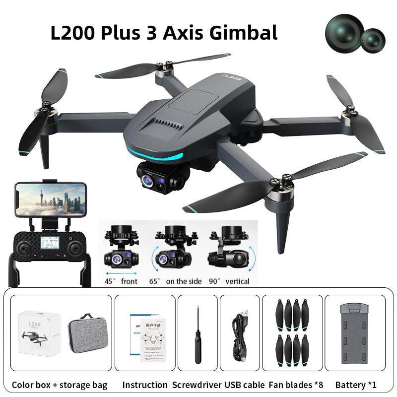 New L200 Plus GPS Drone Factory 4K Professional HD Dual Lens 3-Axis Gimbal 360° Laser Obstacle Avoidance Brushless RC Quadcopter