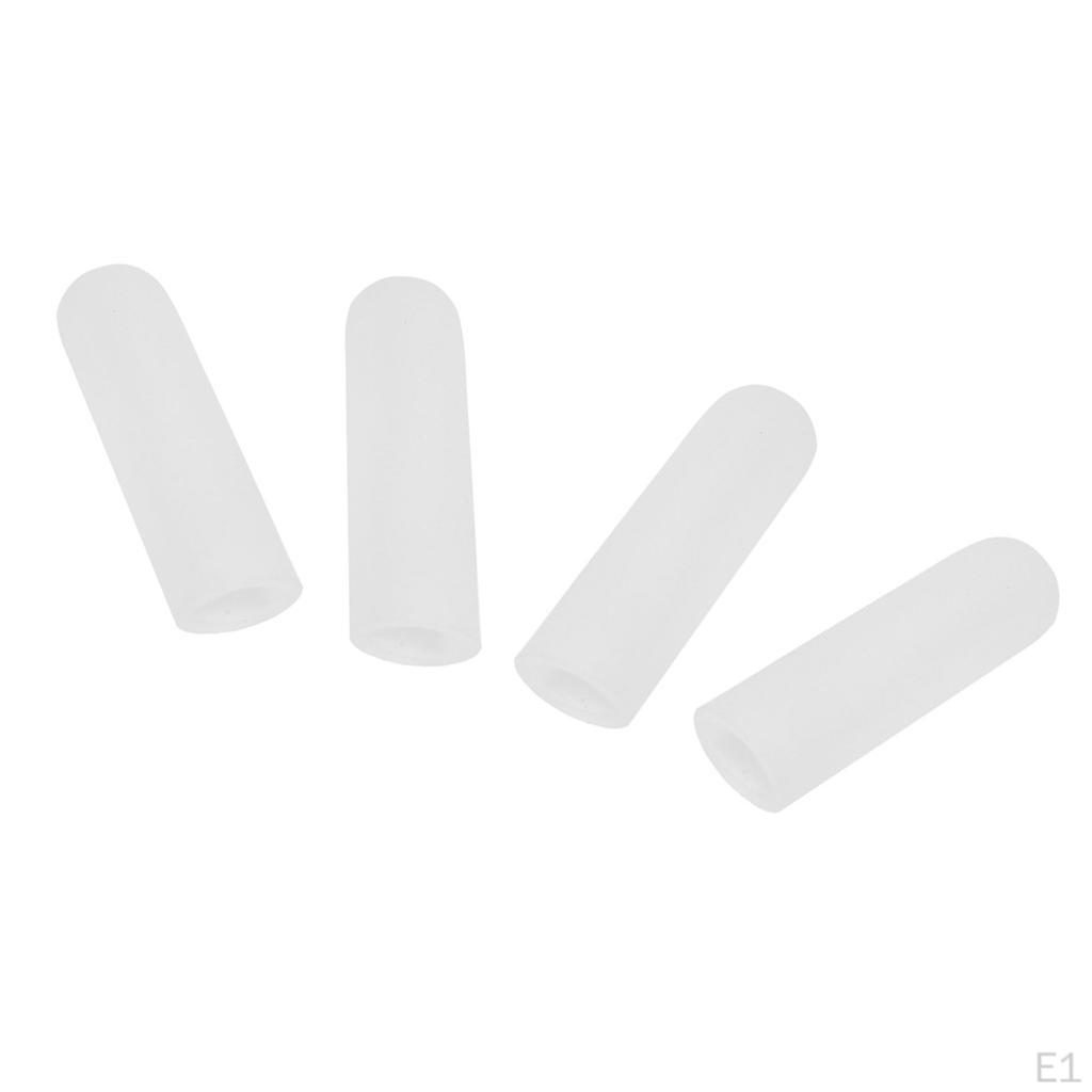 2 Pairs Elastic Silicone Toe Finger Cap Cover Protective Splint Sleeves for Women Men - Can be