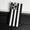 Cow Stripe Pattern Glossy Back Cover For For Iphone 13 14 1 16 17 Pro Max Phone Case