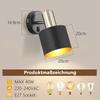 Indoor Wall Applique - NETTLIFE - 330° Adjustable - E27 - Metal - Switch