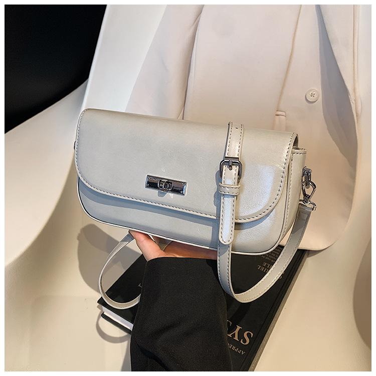 Retro underarm women's bag, simple Korean fashi multifunctial small square shoulder bag, crossbody bag