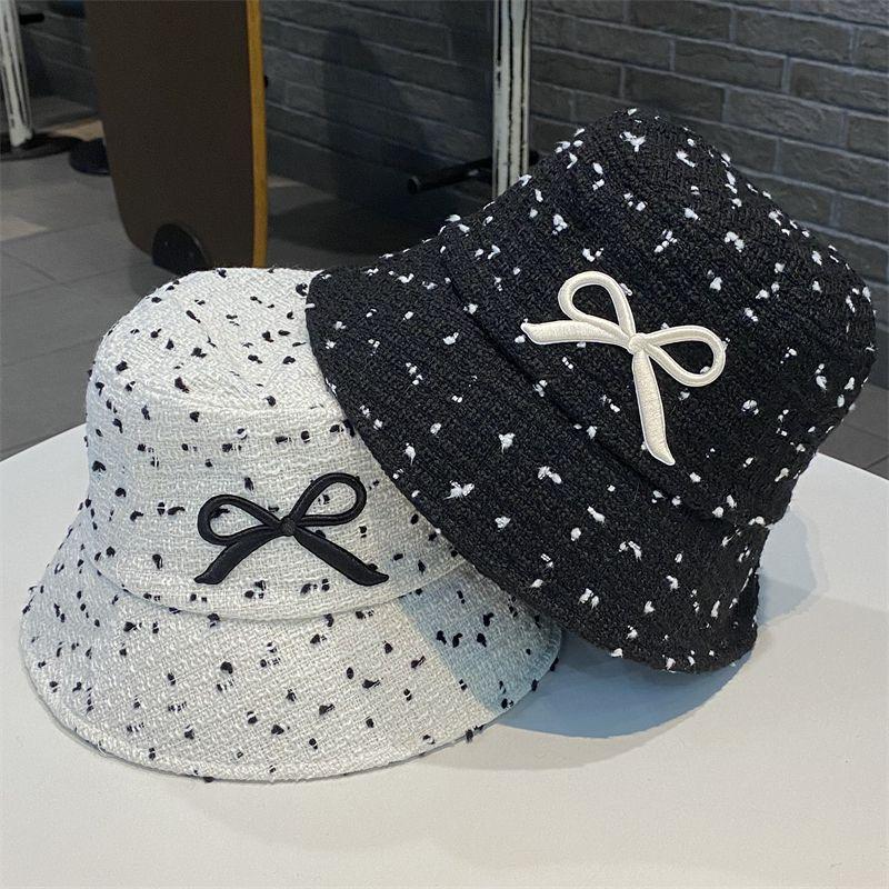 Printemps et Automne Nouveau Chapeau Bassin Femme Nœud Chapeau Bob Décontracté Chapeau Pare-soleil d'Extérieur