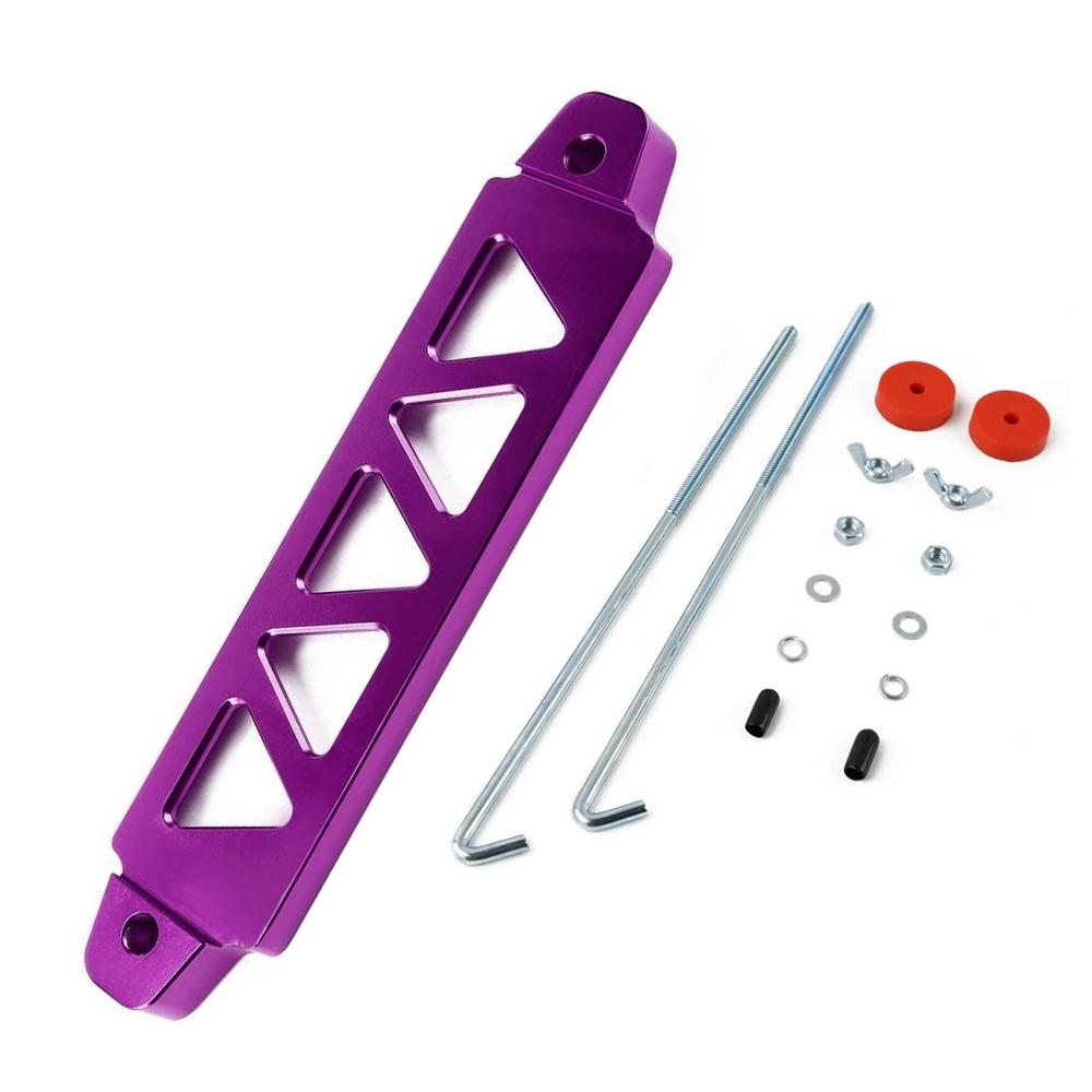 

218 мм/190 мм алюминиевый универсальный аккумулятор, автоматический аккумулятор, держатель, кронштейн, распорка для Honda Civic EK фиолетовый