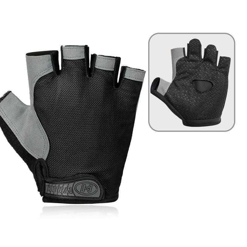 Professional Gym Fitness Breathable Anti-Slip Women Men Half Finger Summer Fishing Cycling Fingerless Gloves Female Bicycle Bike