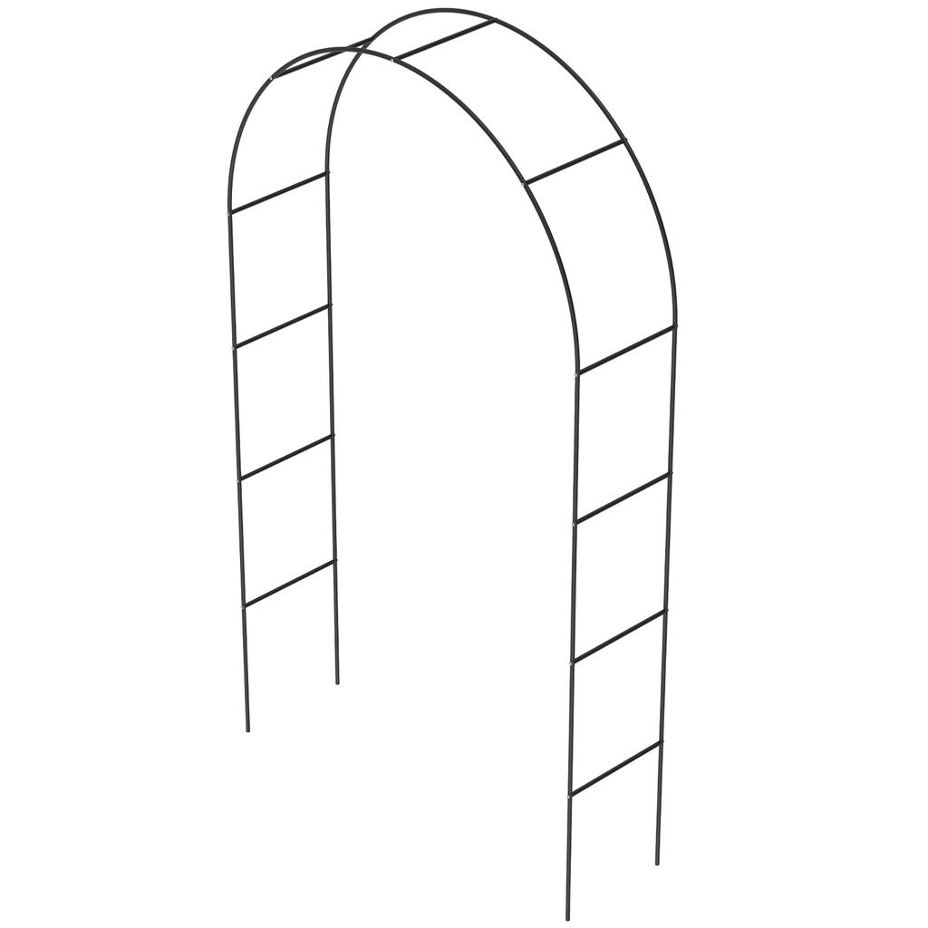 Wedding Arch Metal Garden Arch 240x140x37cm Large Climbing Plants Trellis Balloon Arches Backdrop Stand for Outdoor Garden Party