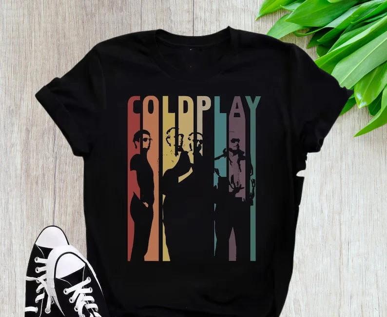 Rare Retro Coldplay Gift family Black unisex S-2345XL Tee Shirt XXL