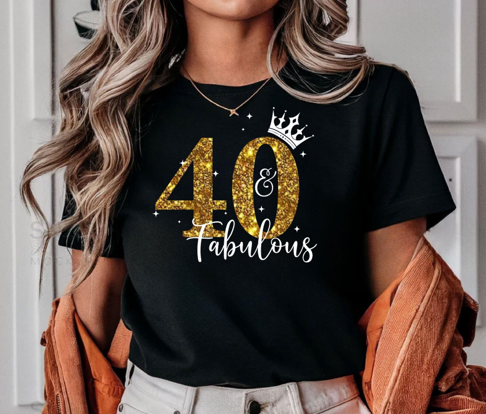 Personalised Birthday T-Shirt Mens Womens Tees Top , 60th ,30th, 40th Birthday fabulous, Sparkly Birt 4XL
