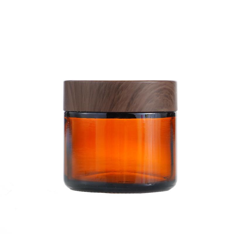 10/15/20/30/50/60G Dunkelbraune Glasflasche für Creme Separate Flasche Gesichtscreme Augencreme Schachtel Leerer Behälter Nachfüllbare Flaschen