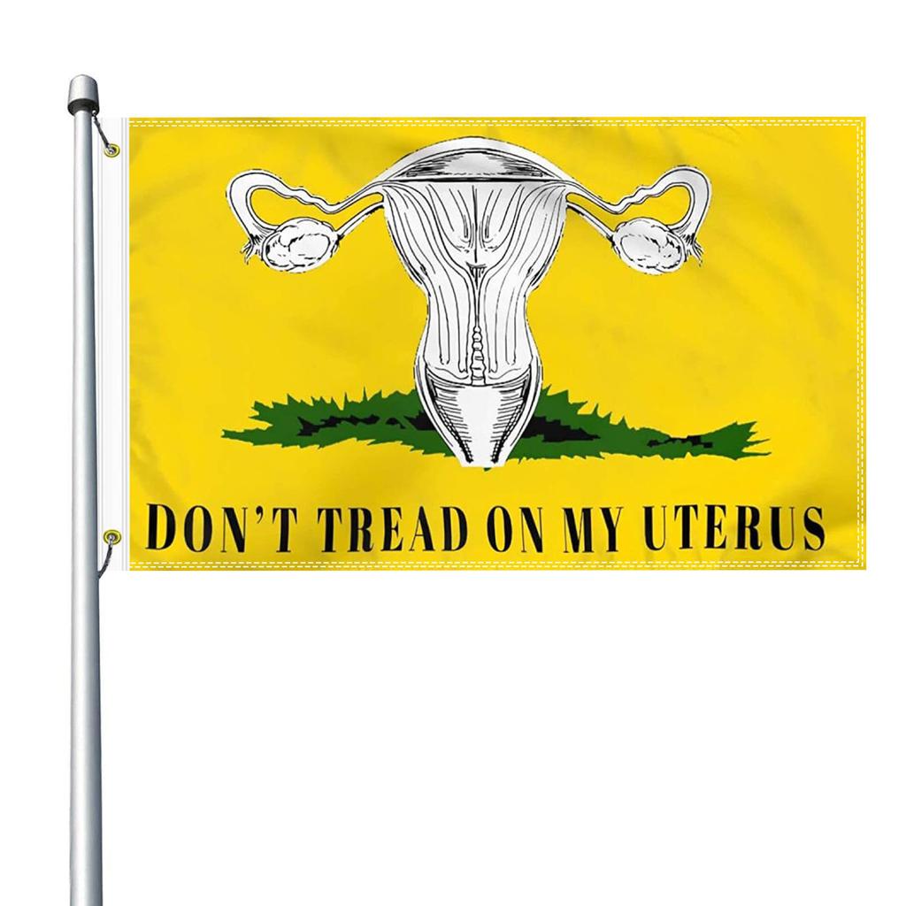 My-Body-My-Choice-Woman-Right-Uterus-Gift-Prints Heartbeat Bill Demonstrationsflaggen, einseitig für den Außenbereich