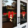 Christmas Wallpaper Glass Stickers New Year Window Decoration Painting Ball Stickers Christmas Atmosphere Bow Wall Stickers