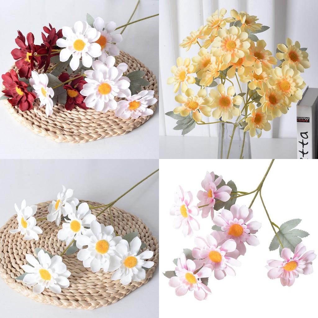 Silk Mimic Sunflower And Daisy Flowers Bundle For Event Decorations With Craft Technique Perfect For Photography And Home Decor