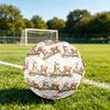 1pc Giraffe Elephant Bear Rainbow Theme Soccer Ball Football, Size 5, Lightweight PVC, Outdoor Training Soccer Ball,Gift C6563