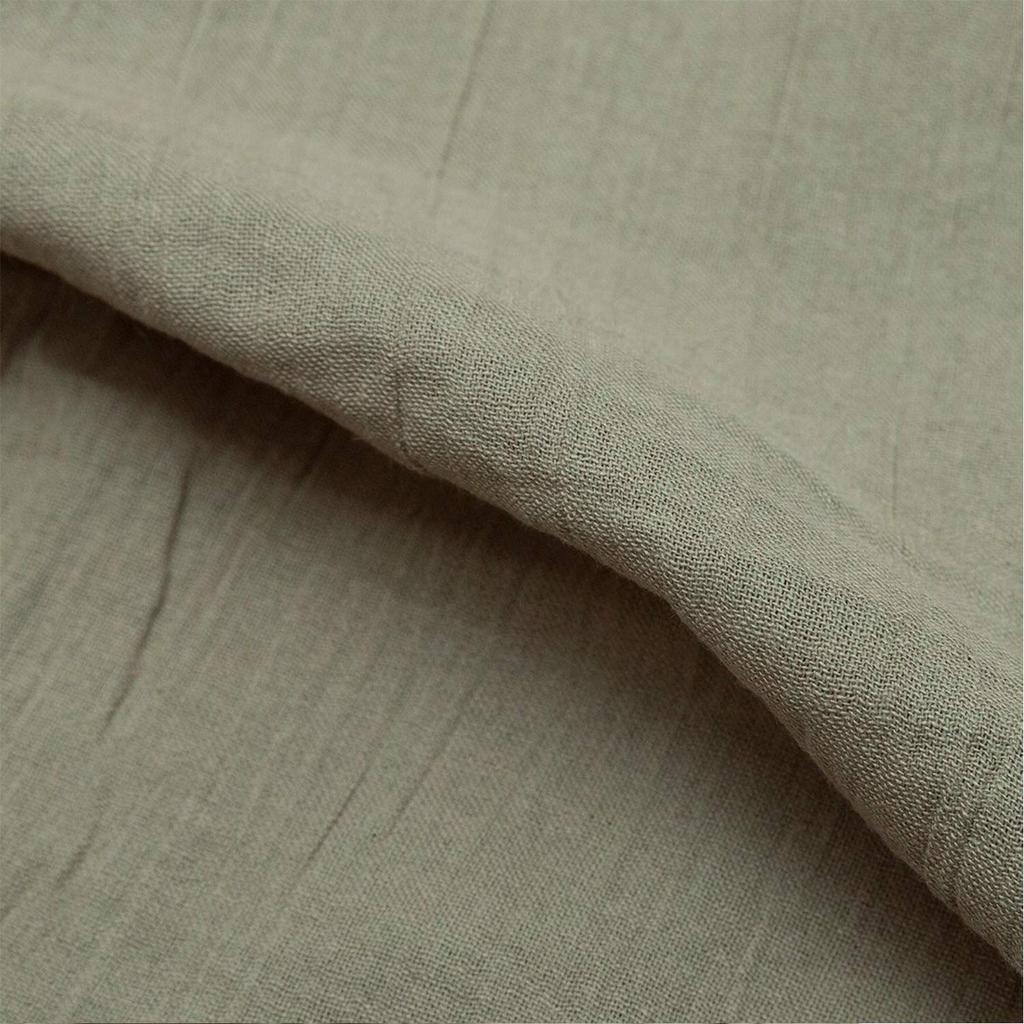 Summer Tsumugi Willow Size [Kyoetsu] Samue, Washable, Style, Fabric, Cotton, 14, Men's (M, Grass)