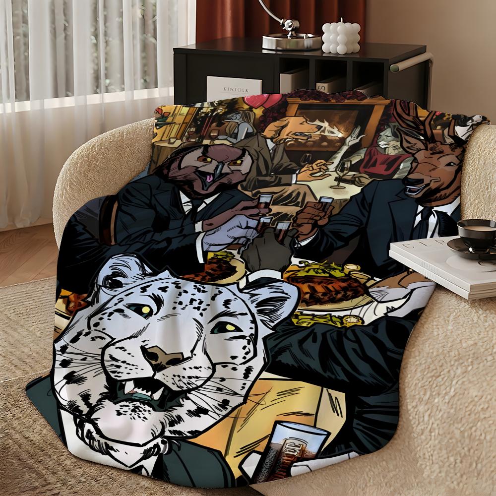 Game H-Line Miami-I Throw Warm Soft Flannel Blanket, Multi-Use For Sofa Bed Camping Travel Nap