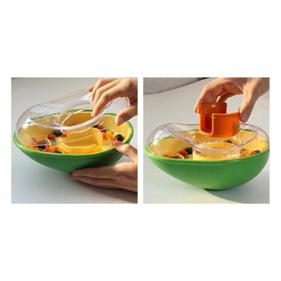 Interactive Dog Treat Dispensing Toy Avocado Shaped Puzzle Slow Feeder Puppy Enrichment Training Toy for Small Medium Large Dogs